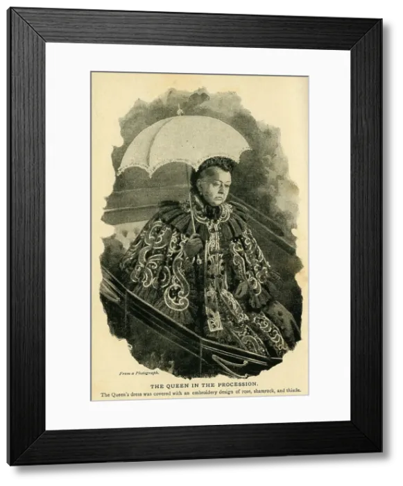 Framed Print : The Queen in the Procession, c1897. Creator: Unknown Framed Print : The Queen in the Procession, c1897. Creator: Unknown