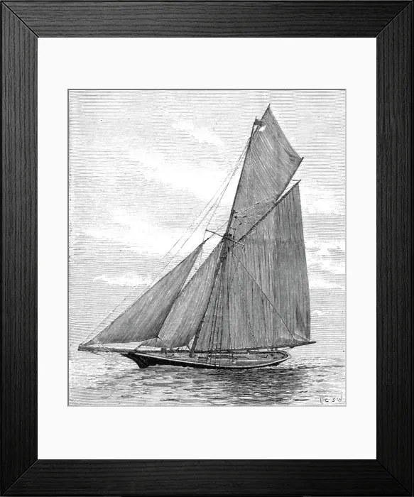 Framed Print : The German Emperor's Yacht Meteor, late Thistle, 1891. Creator: Unknown. The German Emperor's Yacht Meteor, late Thistle, 1891. Creator: Unknown Framed Print : The German Emperor's Yacht Meteor, late Thistle, 1891. Creator: Unknown. The German Emperor's Yacht Meteor, late Thistle, 1891. Creator: Unknown