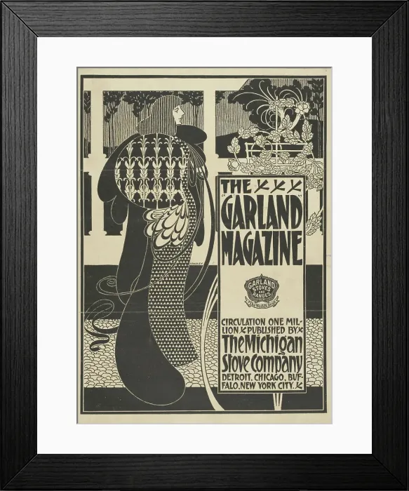 Framed Print : The garland magazine, c1894 - 1896. Creator: William H Bradley. The garland magazine, c1894 - 1896. Creator: William H Bradley Framed Print : The garland magazine, c1894 - 1896. Creator: William H Bradley. The garland magazine, c1894 - 1896. Creator: William H Bradley