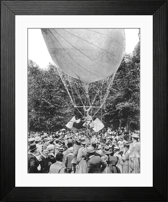 Framed Print : Professor Myers Air Bicycle, 1891. Creator: Unknown Framed Print : Professor Myers Air Bicycle, 1891. Creator: Unknown