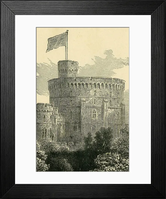 Framed Print : The Great Tower, Windsor Castle, c1897. Creator: Unknown