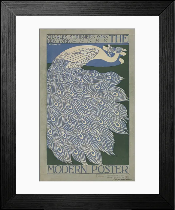 Framed Print : The modern poster, c1895. Creator: William H Bradley Framed Print : The modern poster, c1895. Creator: William H Bradley