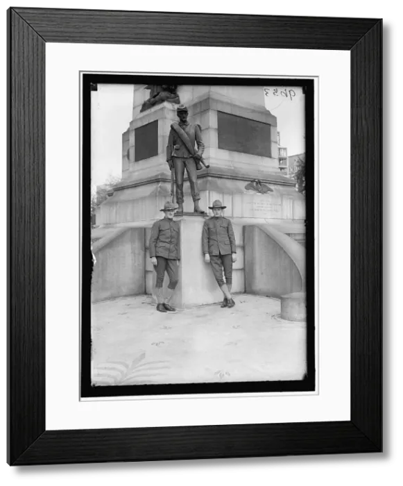 Framed Print : Men in uniform at Sherman Monument, Washington, D.C. between 1916 and 1918. Creator: Harris & Ewing. Men in uniform at Sherman Monument, Washington, D.C. between 1916 and 1918. Creator: Harris & Ewing Framed Print : Men in uniform at Sherman Monument, Washington, D.C. between 1916 and 1918. Creator: Harris & Ewing. Men in uniform at Sherman Monument, Washington, D.C. between 1916 and 1918. Creator: Harris & Ewing