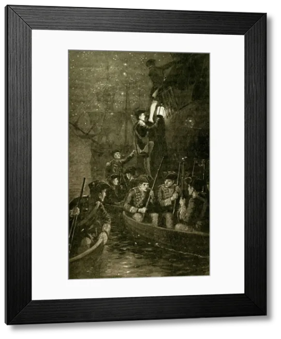 Framed Print : General Wolfe's Attack on Quebec, (1902). Creator: Unknown Framed Print : General Wolfe's Attack on Quebec, (1902). Creator: Unknown