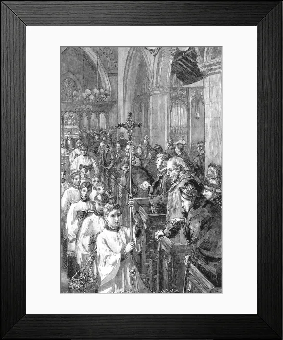 Framed Print : Church Choirs - The New Style, 1891. Creator: Sydney Prior Hall Framed Print : Church Choirs - The New Style, 1891. Creator: Sydney Prior Hall