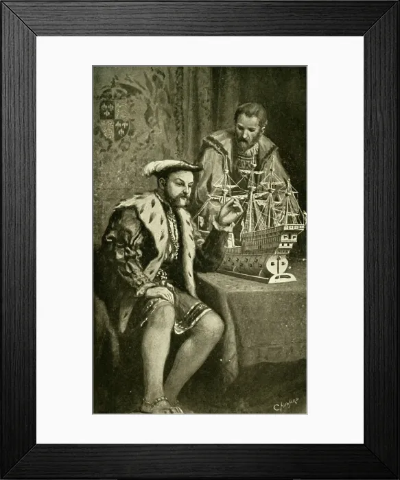 Framed Print : Henry VIII. And Model of the Great Harry, (1902). Creator: C. Howard. Henry VIII. And Model of the Great Harry, (1902). Creator: C. Howard Framed Print : Henry VIII. And Model of the Great Harry, (1902). Creator: C. Howard. Henry VIII. And Model of the Great Harry, (1902). Creator: C. Howard
