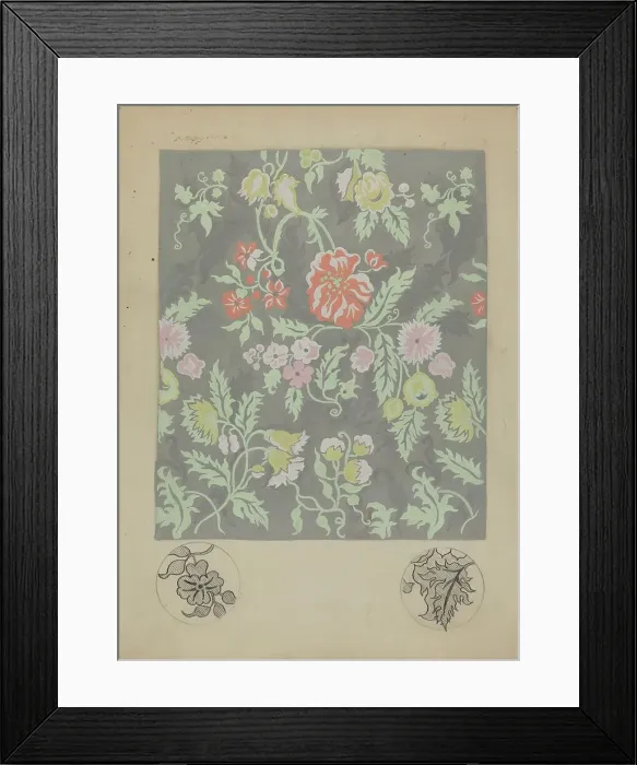 Framed Print : Woven Brocade (Chair Covers), 1935 / 1942. Creator: Dorothy Kiernan Framed Print : Woven Brocade (Chair Covers), 1935 / 1942. Creator: Dorothy Kiernan