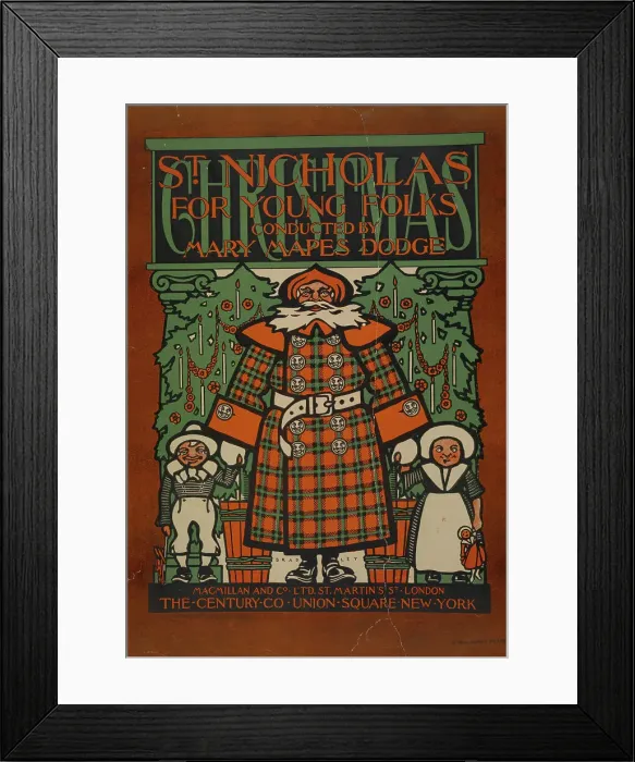 Framed Print : St. Nicholas for young folks, c1894 - 1896. Creator: William H Bradley Framed Print : St. Nicholas for young folks, c1894 - 1896. Creator: William H Bradley