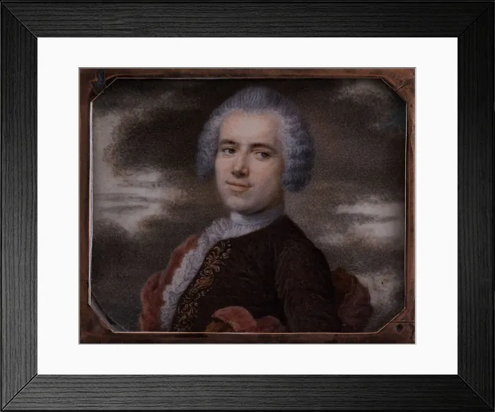 Framed Print : Portrait of a man, 1780. Creator: Christoph Franz Hillner Framed Print : Portrait of a man, 1780. Creator: Christoph Franz Hillner