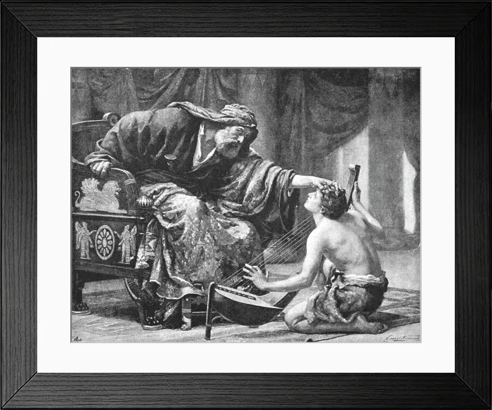 Framed Print : Pictures of the Year - V. Saul and David, after Ernest Normand, 1891. Creator: Unknown. Pictures of the Year - V. Saul and David, after Ernest Normand, 1891. Creator: Unknown Framed Print : Pictures of the Year - V. Saul and David, after Ernest Normand, 1891. Creator: Unknown. Pictures of the Year - V. Saul and David, after Ernest Normand, 1891. Creator: Unknown