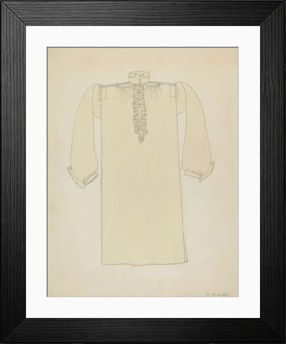 Framed Print : Man's Shirt, c. 1936. Creator: Margaret Knapp Framed Print : Man's Shirt, c. 1936. Creator: Margaret Knapp