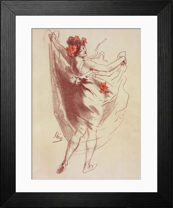 Framed Print : Dessin original pour les Maîtres de l'Affiche'. c1900. Creator: Jules Cheret. Dessin original pour les Maîtres de l'Affiche'. c1900. Creator: Jules Cheret Framed Print : Dessin original pour les Maîtres de l'Affiche'. c1900. Creator: Jules Cheret. Dessin original pour les Maîtres de l'Affiche'. c1900. Creator: Jules Cheret