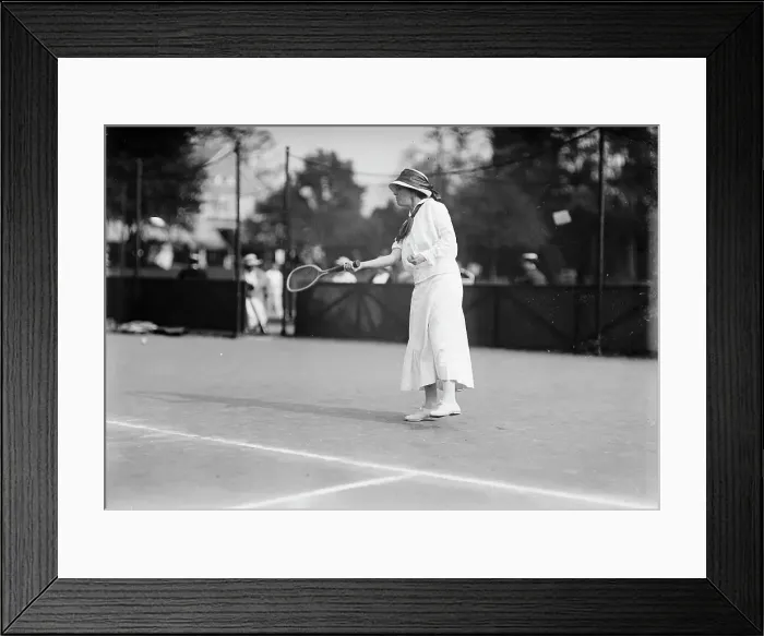 Framed Print : Miss Eva Baker, Tennis Tournament, 1912. Creator: Harris & Ewing. Miss Eva Baker, Tennis Tournament, 1912. Creator: Harris & Ewing Framed Print : Miss Eva Baker, Tennis Tournament, 1912. Creator: Harris & Ewing. Miss Eva Baker, Tennis Tournament, 1912. Creator: Harris & Ewing