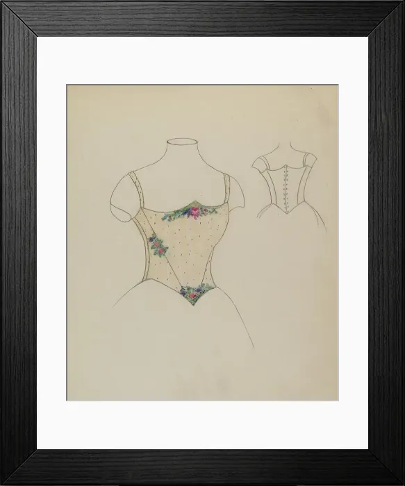 Framed Print : Bodice, c. 1935 / 1942. Creator: Margaret Knapp Framed Print : Bodice, c. 1935 / 1942. Creator: Margaret Knapp
