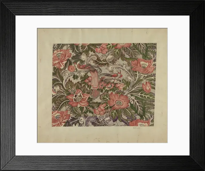 Framed Print : Printed Cotton, c. 1936. Creator: Eugene La Foret Framed Print : Printed Cotton, c. 1936. Creator: Eugene La Foret