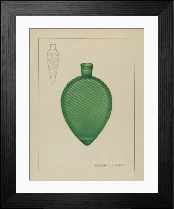Framed Print : Flask, 1935 / 1942. Creator: Eugene La Foret Framed Print : Flask, 1935 / 1942. Creator: Eugene La Foret