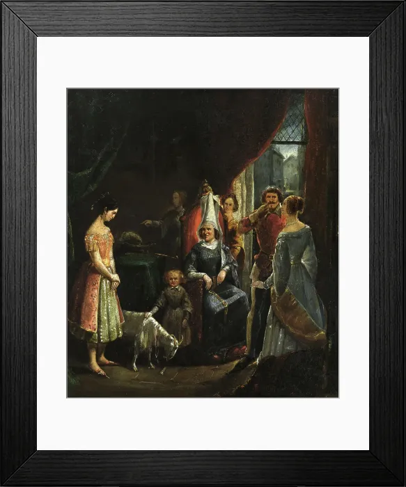 Framed Print : Scenes of Notre-Dame de Paris, 1832. Creator: Antoine Rivoulon Framed Print : Scenes of Notre-Dame de Paris, 1832. Creator: Antoine Rivoulon
