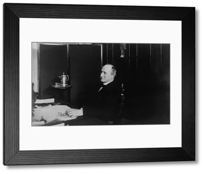 Framed Print : General Shelley, Treasury Department employee, half-length portrait... between 1884 and 1930. Creator: Frances Benjamin Johnston Framed Print : General Shelley, Treasury Department employee, half-length portrait... between 1884 and 1930. Creator: Frances Benjamin Johnston