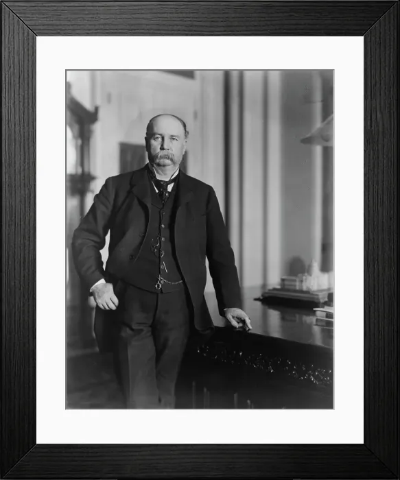 Framed Print : Garrett A. Hobart, three-quarter length portrait, standing, facing front, between 1897 and 1899. Creator: Frances Benjamin Johnston Framed Print : Garrett A. Hobart, three-quarter length portrait, standing, facing front, between 1897 and 1899. Creator: Frances Benjamin Johnston