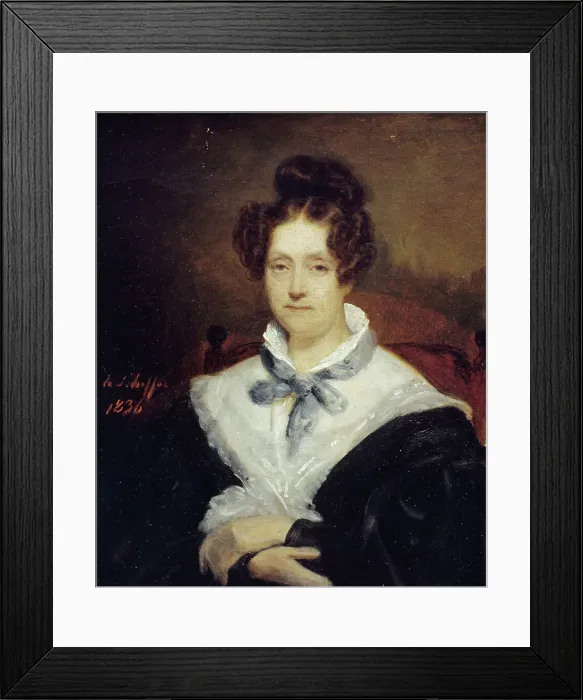 Framed Print : Portrait of Cornelia Scheffer-Lamme, 1836. Creator: Henry Scheffer Framed Print : Portrait of Cornelia Scheffer-Lamme, 1836. Creator: Henry Scheffer