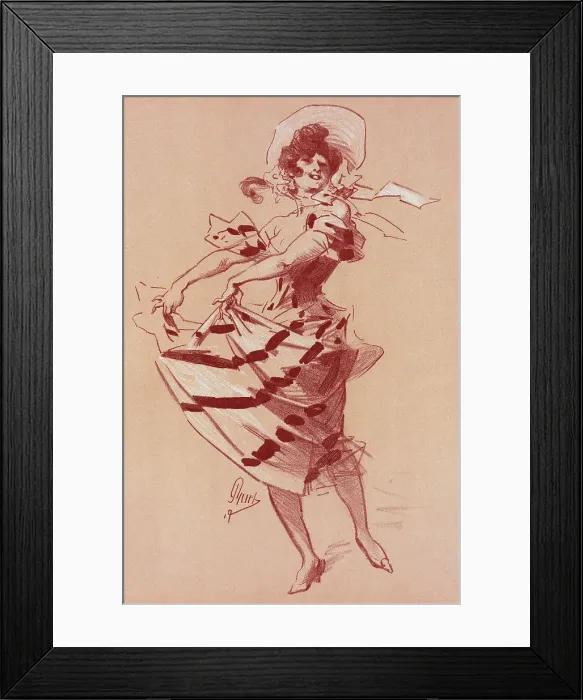 Framed Print : Dessin original pour les Maîtres de l'Affiche'. c1900. Creator: Jules Cheret. Dessin original pour les Maîtres de l'Affiche'. c1900. Creator: Jules Cheret Framed Print : Dessin original pour les Maîtres de l'Affiche'. c1900. Creator: Jules Cheret. Dessin original pour les Maîtres de l'Affiche'. c1900. Creator: Jules Cheret