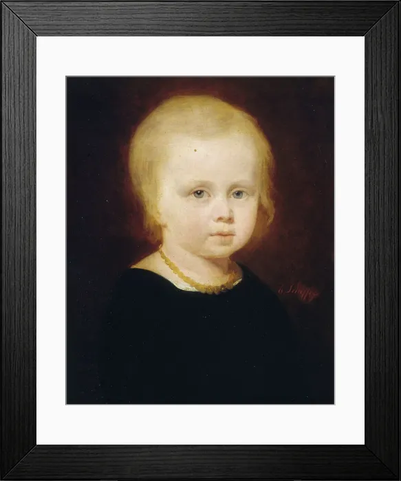 Framed Print : Portrait of a child. Creator: Henry Scheffer Framed Print : Portrait of a child. Creator: Henry Scheffer