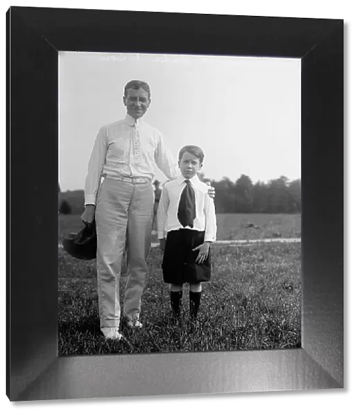 Newton Diehl Baker, Secretary of War, with Son, 1913. Creator: Harris & Ewing. Newton Diehl Baker, Secretary of War, with Son, 1913. Creator: Harris & Ewing