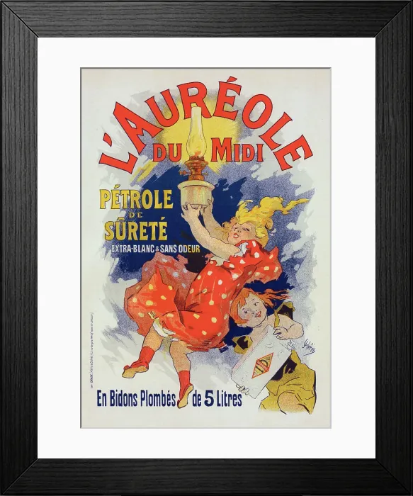 Framed Print : Affiche pour l Auréole du Midi'. c1900. Creator: Jules Cheret. Affiche pour l Auréole du Midi'. c1900. Creator: Jules Cheret Framed Print : Affiche pour l Auréole du Midi'. c1900. Creator: Jules Cheret. Affiche pour l Auréole du Midi'. c1900. Creator: Jules Cheret