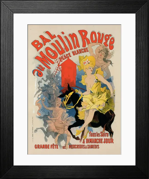 Framed Print : Affiche pour le Bal du Moulin Rouge'. c1897. Creator: Jules Cheret. Affiche pour le Bal du Moulin Rouge'. c1897. Creator: Jules Cheret Framed Print : Affiche pour le Bal du Moulin Rouge'. c1897. Creator: Jules Cheret. Affiche pour le Bal du Moulin Rouge'. c1897. Creator: Jules Cheret