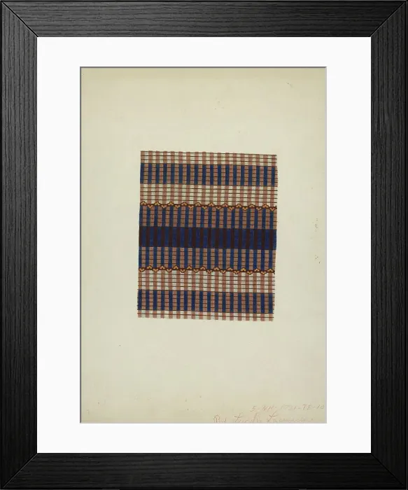 Framed Print : Textile Print, c. 1938. Creator: Lucille Lacoursiere Framed Print : Textile Print, c. 1938. Creator: Lucille Lacoursiere