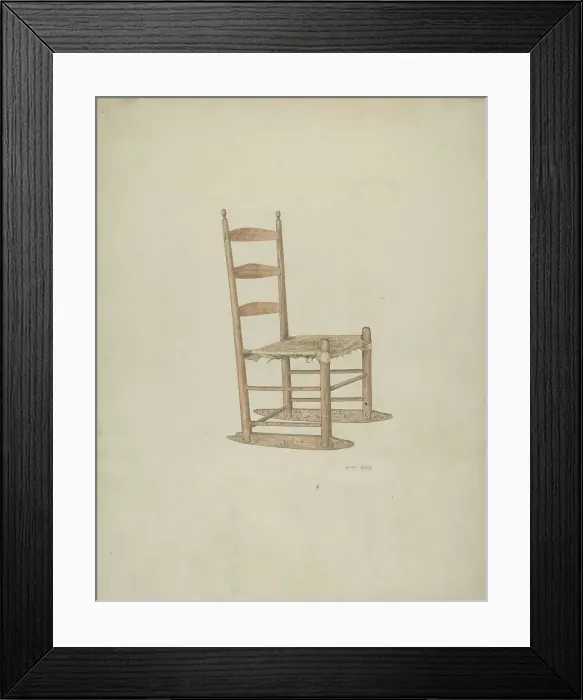 Framed Print : Rocking Chair, 1941. Creator: John Lang Framed Print : Rocking Chair, 1941. Creator: John Lang