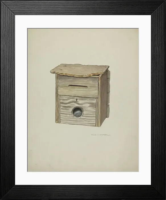 Framed Print : Mail Box, c. 1937. Creator: Marjorie Lee Framed Print : Mail Box, c. 1937. Creator: Marjorie Lee