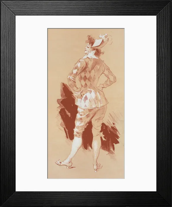 Framed Print : Dessin original pour la couverture des Maîtres de l'Affiche. c1896. Creator: Jules Cheret Framed Print : Dessin original pour la couverture des Maîtres de l'Affiche. c1896. Creator: Jules Cheret