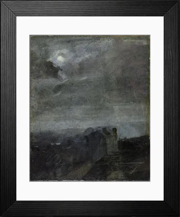 Framed Print : Crépuscule, effet de lune, between 1850 and 1875. Creator: Jean-Baptiste Carpeaux Framed Print : Crépuscule, effet de lune, between 1850 and 1875. Creator: Jean-Baptiste Carpeaux