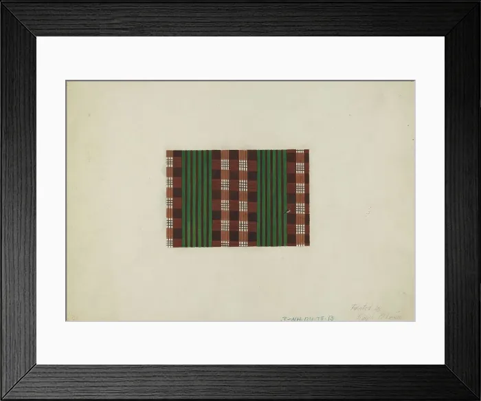 Framed Print : Textile Print, c. 1938. Creator: Ralph M. Lewis Framed Print : Textile Print, c. 1938. Creator: Ralph M. Lewis
