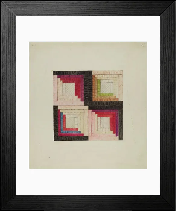 Framed Print : Quilt, c. 1939. Creator: Ralph M. Lewis Framed Print : Quilt, c. 1939. Creator: Ralph M. Lewis