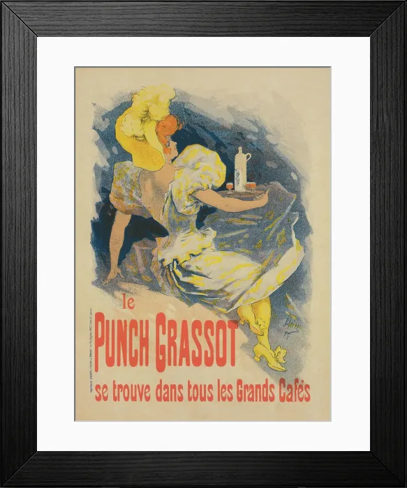 Framed Print : Affiche pour le Punch Grassot, c1896. Creator: Jules Cheret. Affiche pour le Punch Grassot, c1896. Creator: Jules Cheret Framed Print : Affiche pour le Punch Grassot, c1896. Creator: Jules Cheret. Affiche pour le Punch Grassot, c1896. Creator: Jules Cheret