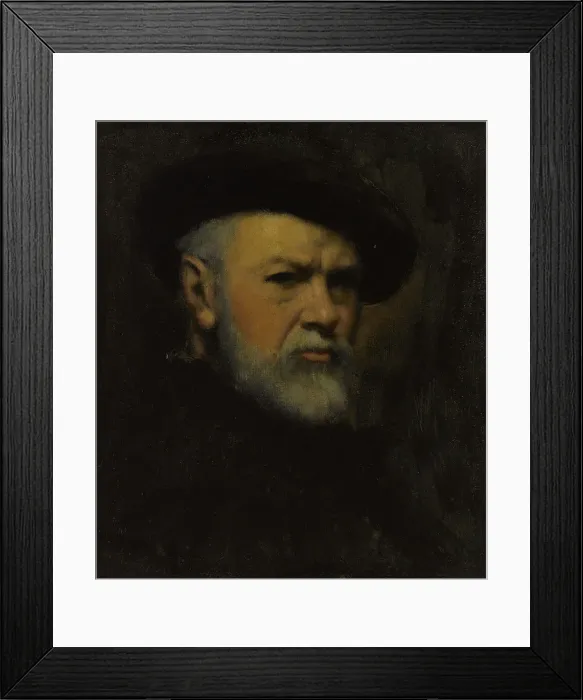 Framed Print : Autoportrait, c.1890. Creator: Jean Jacques Henner Framed Print : Autoportrait, c.1890. Creator: Jean Jacques Henner