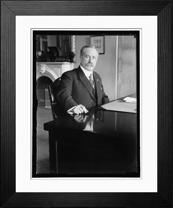 Framed Print : John Skelton Williams at desk, between 1913 and 1918. Creator: Harris & Ewing. John Skelton Williams at desk, between 1913 and 1918. Creator: Harris & Ewing Framed Print : John Skelton Williams at desk, between 1913 and 1918. Creator: Harris & Ewing. John Skelton Williams at desk, between 1913 and 1918. Creator: Harris & Ewing