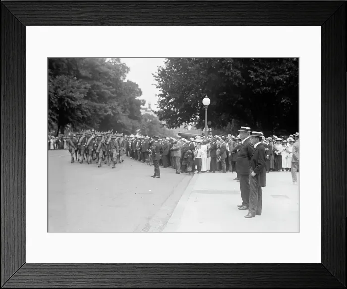 Framed Print : Newton Diehl Baker, Secretary of War, with President Wilson Reviewing National Guard, 1916. Creator: Harris & Ewing. Newton Diehl Baker, Secretary of War, with President Wilson Reviewing National Guard, 1916. Creator: Harris & Ewing Framed Print : Newton Diehl Baker, Secretary of War, with President Wilson Reviewing National Guard, 1916. Creator: Harris & Ewing. Newton Diehl Baker, Secretary of War, with President Wilson Reviewing National Guard, 1916. Creator: Harris & Ewing