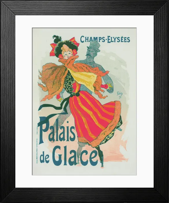 Framed Print : Nouvelle affiche pour le Palais de Glace'. c1896. Creator: Jules Cheret. Nouvelle affiche pour le Palais de Glace'. c1896. Creator: Jules Cheret Framed Print : Nouvelle affiche pour le Palais de Glace'. c1896. Creator: Jules Cheret. Nouvelle affiche pour le Palais de Glace'. c1896. Creator: Jules Cheret