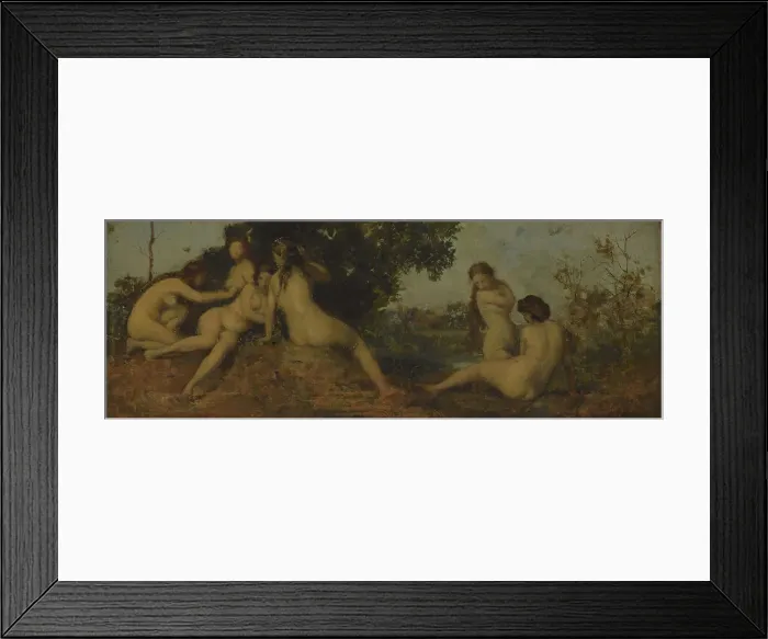 Framed Print : Naïades, between 1873 and 1877. Creator: Jean Jacques Henner Framed Print : Naïades, between 1873 and 1877. Creator: Jean Jacques Henner