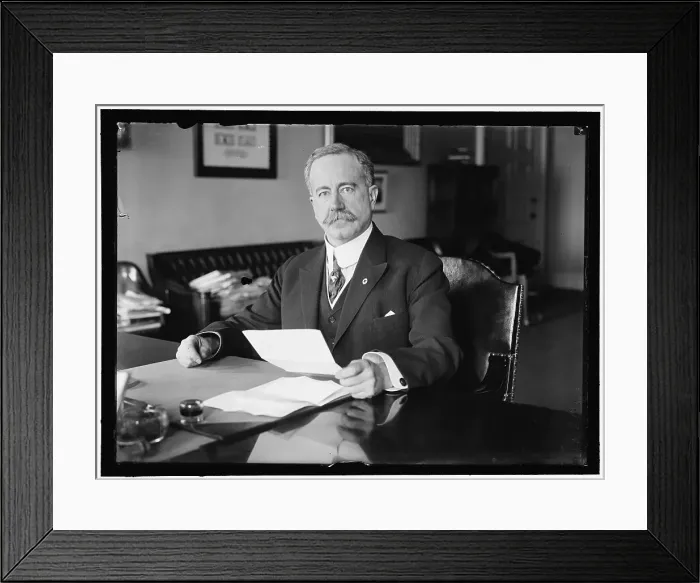 Framed Print : John Skelton Williams at Desk, between 1913 and 1918. Creator: Harris & Ewing. John Skelton Williams at Desk, between 1913 and 1918. Creator: Harris & Ewing Framed Print : John Skelton Williams at Desk, between 1913 and 1918. Creator: Harris & Ewing. John Skelton Williams at Desk, between 1913 and 1918. Creator: Harris & Ewing