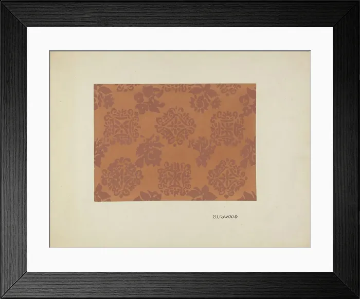 Framed Print : Wall Paper, c. 1936. Creator: Sidney Liswood Framed Print : Wall Paper, c. 1936. Creator: Sidney Liswood