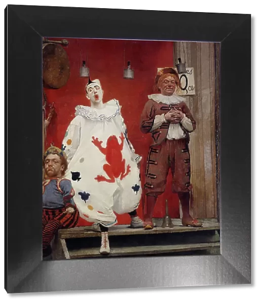 Grimaces et misère - Les Saltimbanques (clown blanc et bonisseur), 1888. Creator: Fernand Pelez