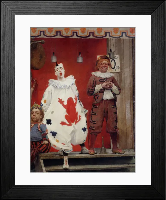 Framed Print : Grimaces et misère - Les Saltimbanques (clown blanc et bonisseur), 1888. Creator: Fernand Pelez Framed Print : Grimaces et misère - Les Saltimbanques (clown blanc et bonisseur), 1888. Creator: Fernand Pelez
