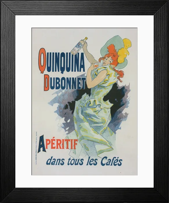 Framed Print : Affiche pour le Quinquina Dubonnet'. c1896. Creator: Jules Cheret. Affiche pour le Quinquina Dubonnet'. c1896. Creator: Jules Cheret Framed Print : Affiche pour le Quinquina Dubonnet'. c1896. Creator: Jules Cheret. Affiche pour le Quinquina Dubonnet'. c1896. Creator: Jules Cheret
