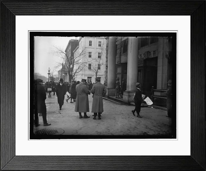 Framed Print : Street Scene, near G Street, Washington, D.C. between 1913 and 1918. Creator: Harris & Ewing. Street Scene, near G Street, Washington, D.C. between 1913 and 1918. Creator: Harris & Ewing Framed Print : Street Scene, near G Street, Washington, D.C. between 1913 and 1918. Creator: Harris & Ewing. Street Scene, near G Street, Washington, D.C. between 1913 and 1918. Creator: Harris & Ewing