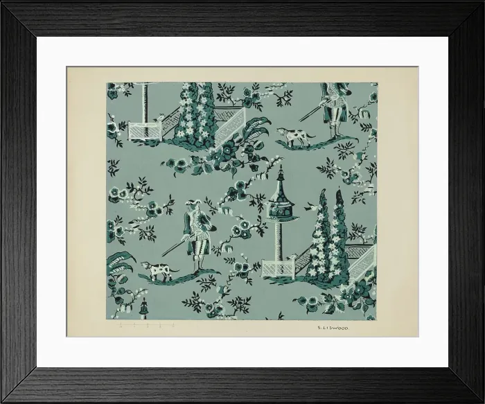 Framed Print : Wall Paper, c. 1937. Creator: Sidney Liswood Framed Print : Wall Paper, c. 1937. Creator: Sidney Liswood