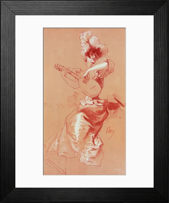 Framed Print : Dessin original pour les Maîtres de l'Affiche, c1899. Creator: Jules Cheret. Dessin original pour les Maîtres de l'Affiche, c1899. Creator: Jules Cheret Framed Print : Dessin original pour les Maîtres de l'Affiche, c1899. Creator: Jules Cheret. Dessin original pour les Maîtres de l'Affiche, c1899. Creator: Jules Cheret